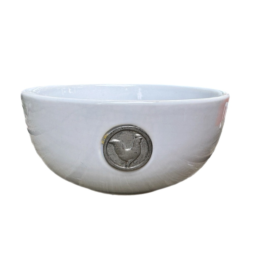 Boston Warehouse Trading Corp Farmhouse Chicken Bowl White 2005 Country Kitchen